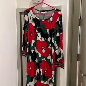 Trina Turk Floral Long Sleeve Dress